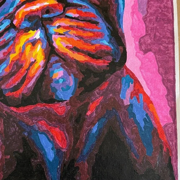 Colorful Frenchie Pet Dog Painting 16”x 20” Unframed - Picture 7 of 7